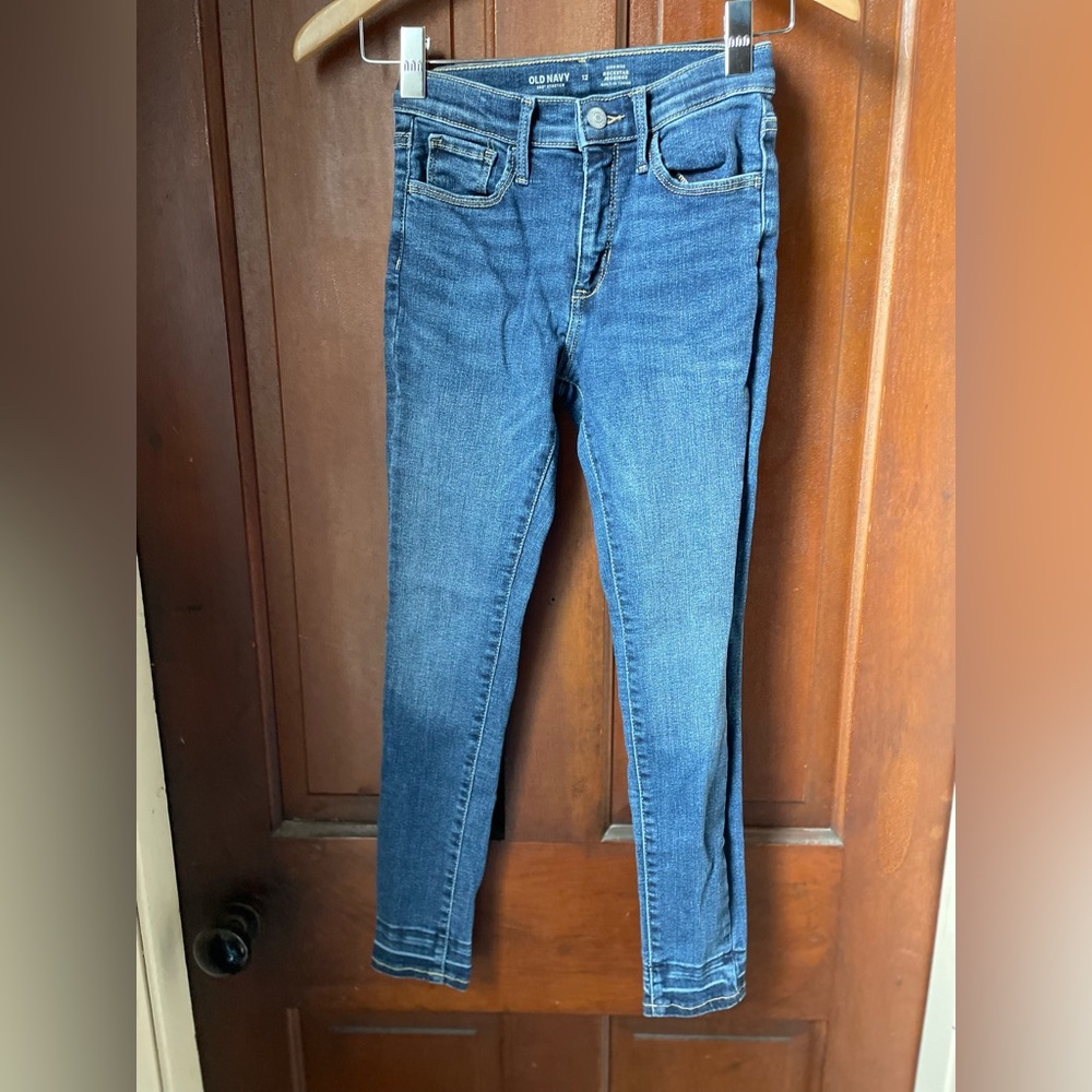 Old Navy girls size 12 high rise rockstar jeggings